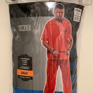 Unisex Two-Piece Inmate Costume.
